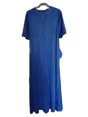 Vanity Fair Robe Décontractée Femme Bleu Maxi Casual (EU 36, INT S) - Photo 1/4