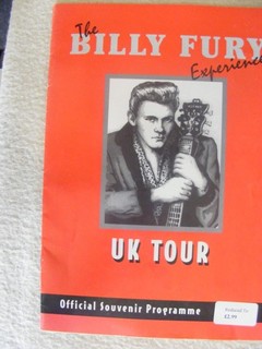 1997 the billy fury experience uk tour programme & spring tour guide supplement