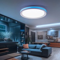 Deckenlampe Deckenleuchte Wohnzimmerlampe Dimmbar Fernbedienung Regenbogen Led