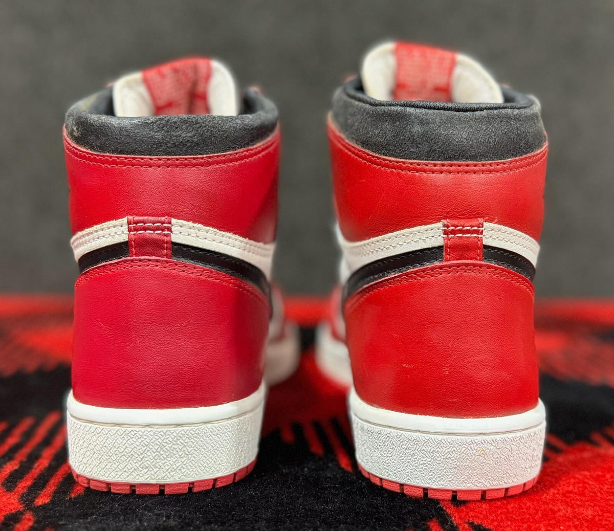 Nike Air Jordan 1 1985 レッド/ホワイト/ブラック 1985 Original Nike Air Jordan I 1 sz 12 Chicago White Black