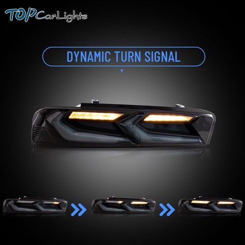 VLAND LED Headlights + Smoked Tail Lights For Chevrolet Chevy Camaro 2016-2018 - Foto 16 di 22