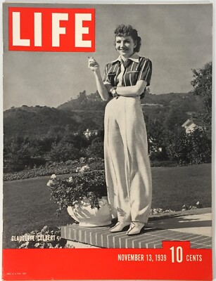 LIFE - Nov 1939 - Claudette Colbert - Argentina - German Generals