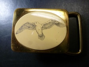 barlow solid brass belt buckle