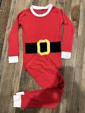 Sara  s Prints Boys Christmas Santa Pajama Set Size 5