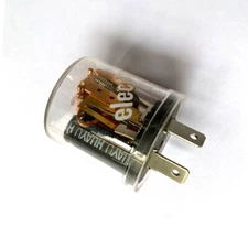 12V Electronic Turn Signal Flasher Relay - LED - 3 Prong - Round Style
