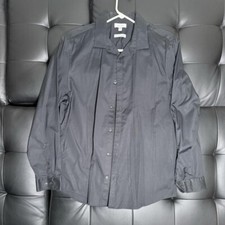 Men  s Calvin Klein Black Dress Shirt