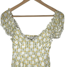 Urban Outfitters Ditsy Yellow Sunflower Floral Dress Size XS