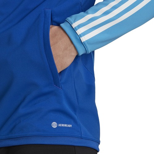 Adidas Men's Tiro 23 Competition Training Jacket Royal Blue/Pulse Blue HU1305 - Picture 5 of 10