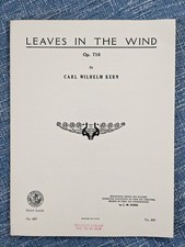 Leaves In The Wind Op 716 by Carl Wilhelm Kern Art Publication Society 1940