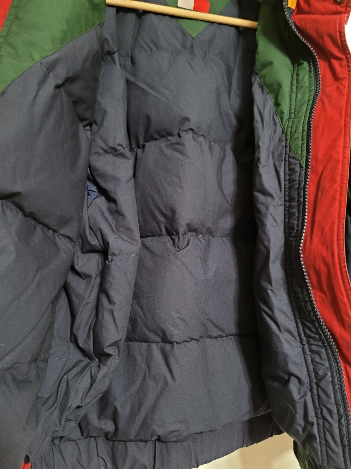 Vintage Tommy Hilfiger Puffer Down Jacket Coat Men L Large image 5