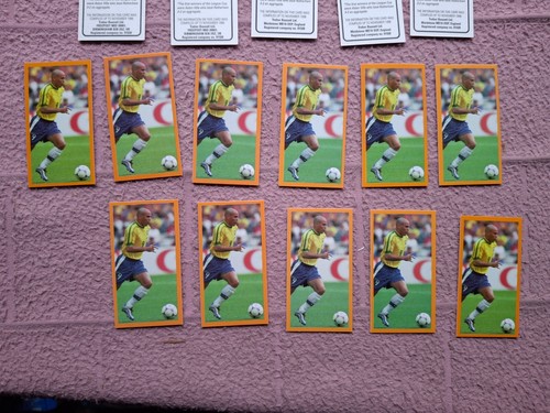 INVESTMENT LOT - BASSETT - FOOTBALL WORLD HEROES #3 RONALDO (BRAZIL) x 21 gen VG - Picture 4 of 6