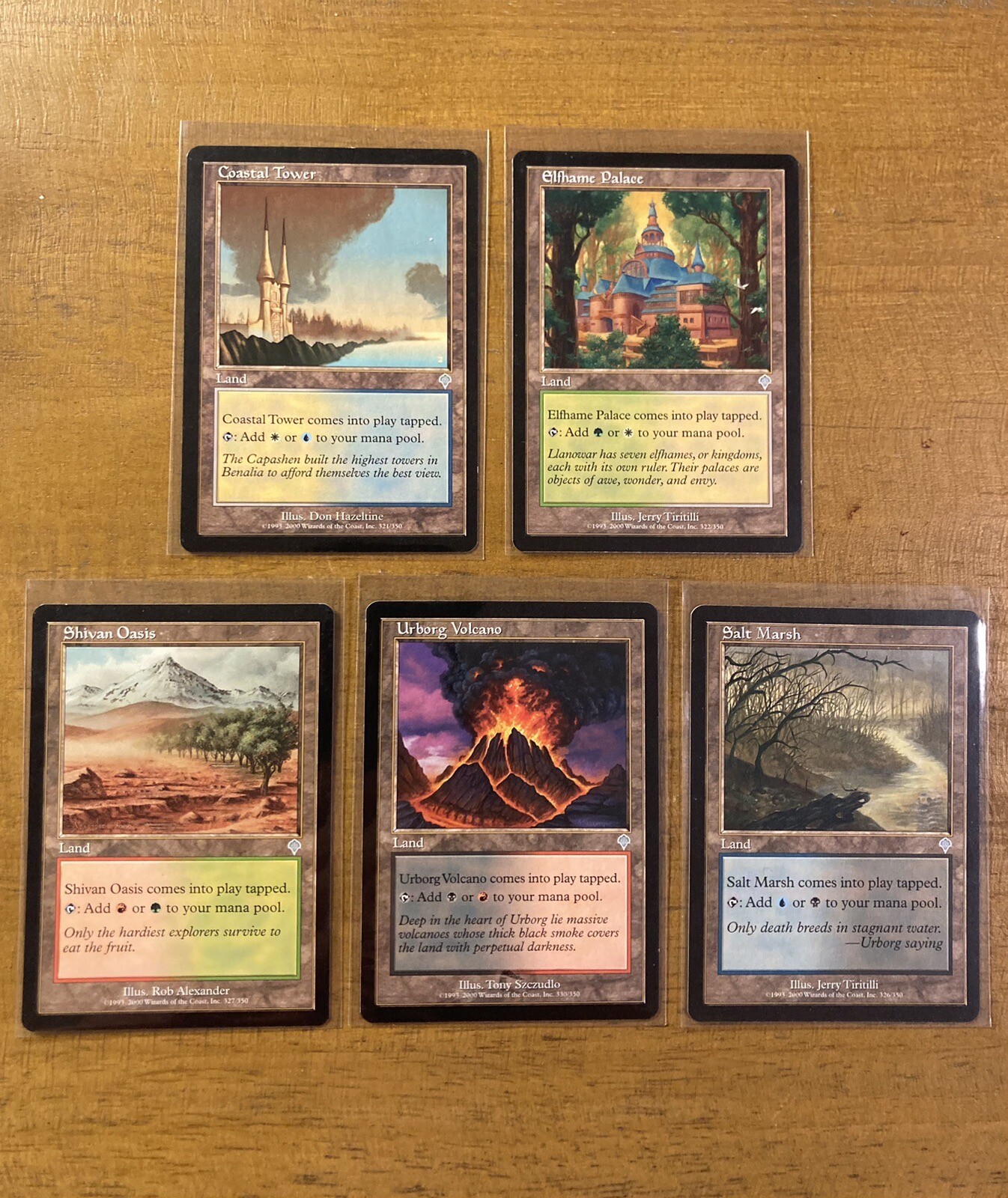 MTG INVASION DUAL ALT/MANA LAND SET Invasion NM/M 2000 UNPLAYED Vintage