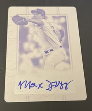 2019 Leaf Perfect Game National Showcase MAX DEJONG Magenta Printing Plate #1/1