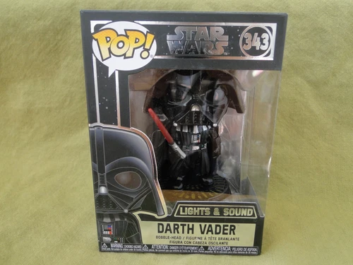 Funko POP! Star Wars: Darth Vader Bobble-head #343 Lights & Sound *TESTED