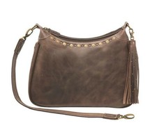 Distressed Leather Ccw Hobo Purse