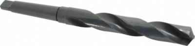 Value Collection 1-1/8'', 3MT 118° Point High Speed Steel Taper Shank Dril...