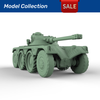 Model Kits 1/100 1/120 1/144 1/160 France PANHARD EBR1951 Light Tank