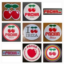 9 x PACHA IBIZA STICKERS @ IBIZA CLUB POSTERS - DJ TECHNO HOUSE MUSIC