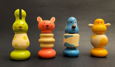 DJECO / Schrauben-Animo - Holzspielzeug / Wecker / Schraubspiel - wie neu