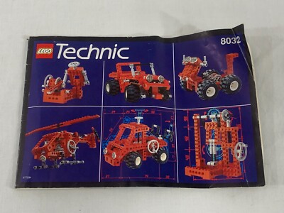 LEGO TECHNIC: Multi-Functional Starter Set #8032 Manual Instruction Booklet ONLY