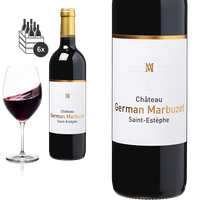6Er Karton 2016 Saint-EstèPhe Chateau German Marbuzet - Rotwein