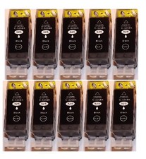 10x Cartuccia stampante nera per Canon PIXMA MG5350 cartuccia inchiostro PGI-525 bk