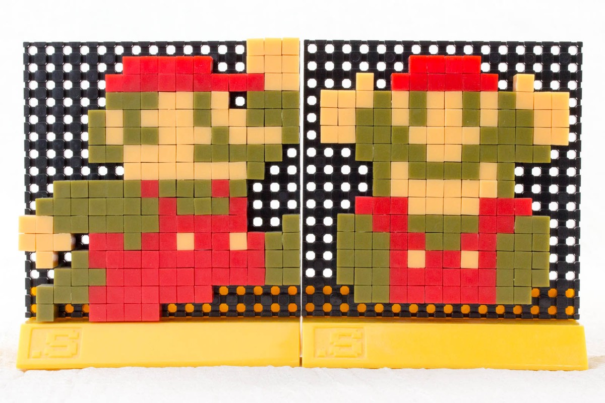 Super Mario Bros. Dots A Set .S Puzzle Pin Panel Toy Tomytec JAPAN