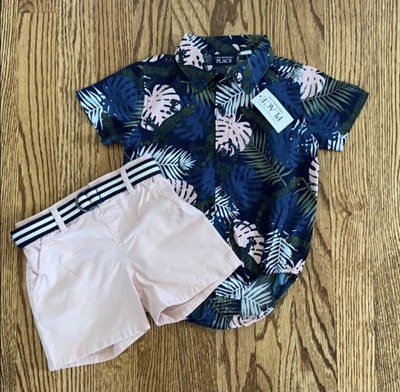 baby boy tropical outfit