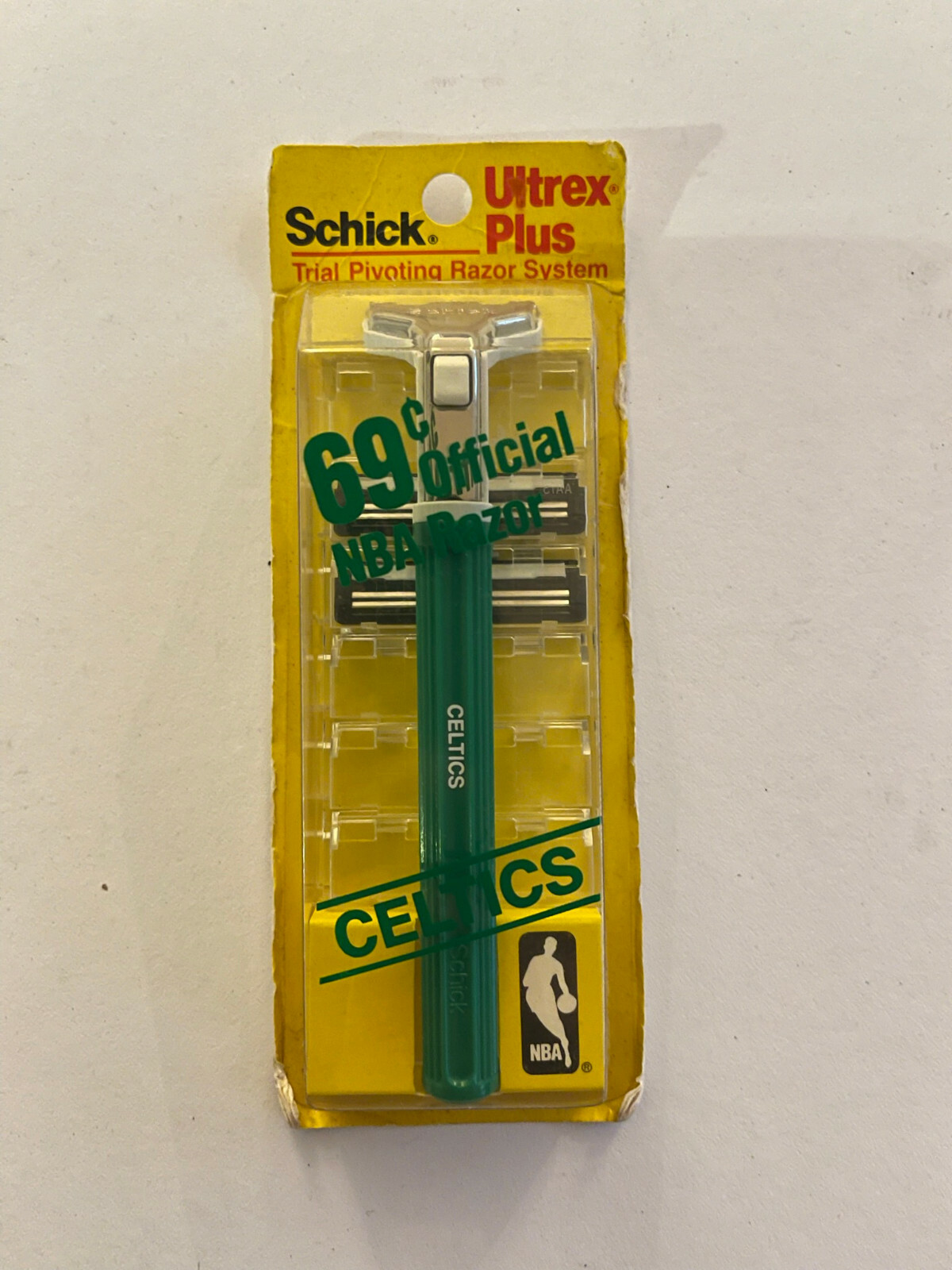 Vintage Schick Ultrex Plus Celtics Trial Pivoting Razor System NBA ...