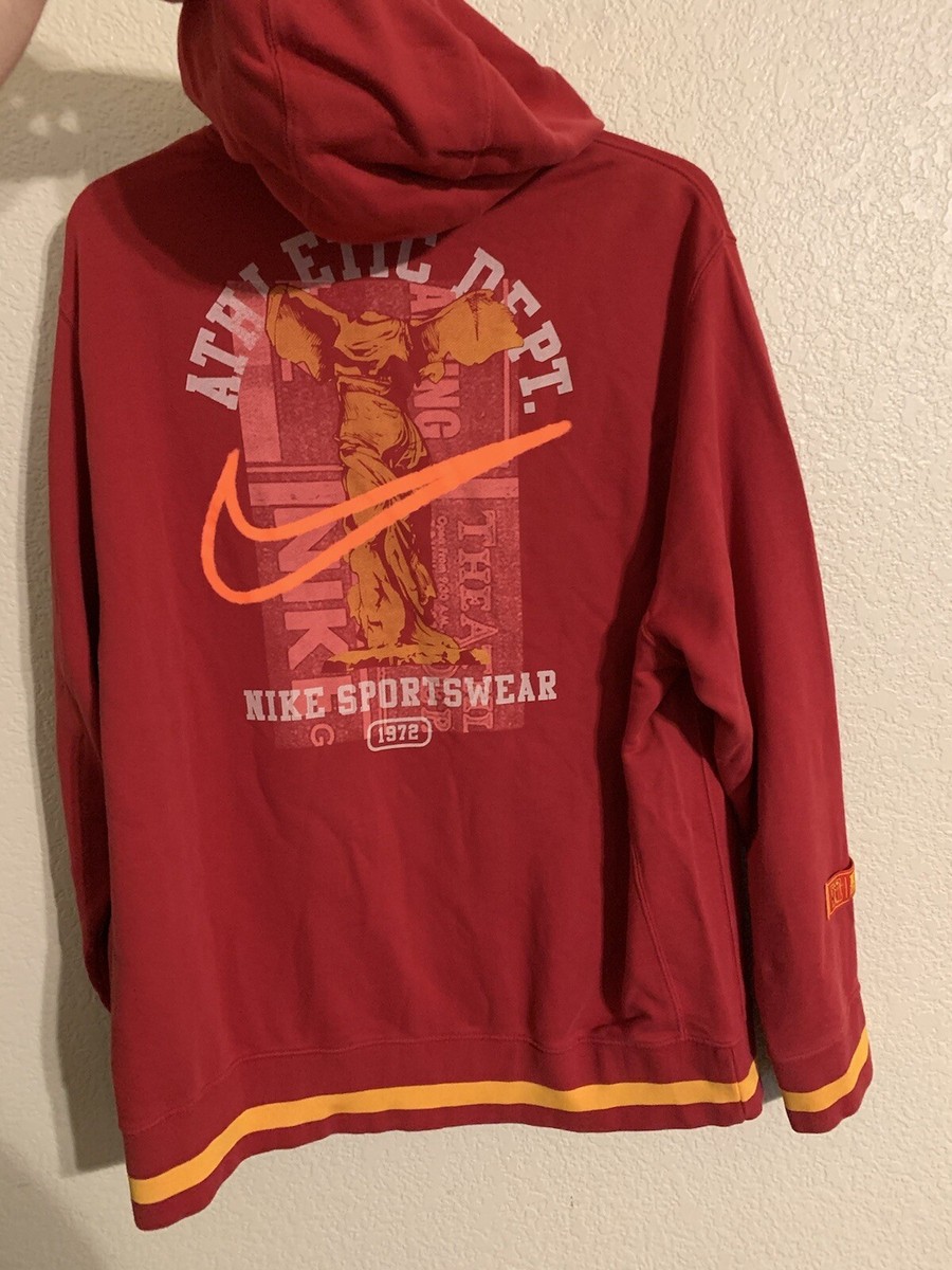 New Nike Class of 72 Club Hoodie Sizs XL Mens Gym Red/University