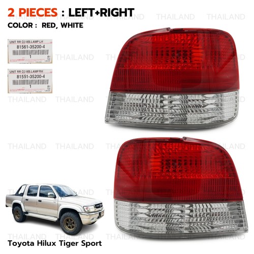 Pair Rear Tail Lamps Lights For Toyota Sport Rider Wagon 5L LN165 1998 - 2001 - Imagen 3 de 10