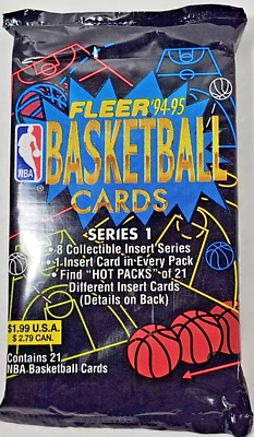 Unopened Sealed Basketball Card Packs-Fleer/Hoops/Skybox/Topps