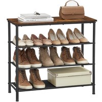 Schuhregal Schuhschrank Standregal Mit 5 Ebenen, Schmal, FüR Flur LBS035B01