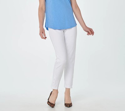 Joan Rivers Petite Signature Knit Ankle Pants Snap Cuffs -More Colors a378288 -