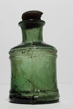 Old Antique Inkwell from the 1800s. Glass Ink Well.