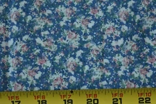 By 1/2 Yd, Vintage, Pink Blue Cream & Green Calico Quilt Cotton, Peter Pan,P1674