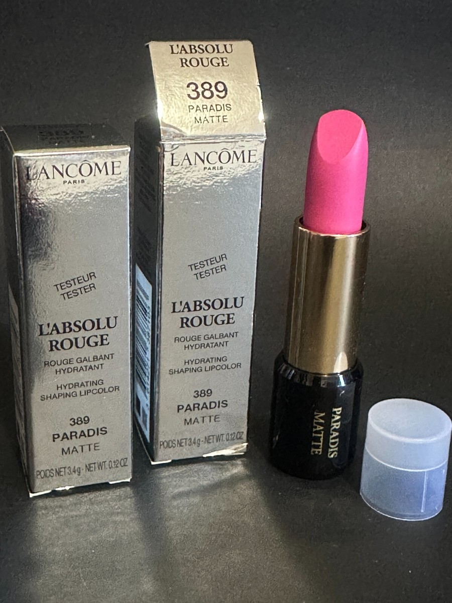 Lancome L'absolu Rouge Lipstick #389 PARADIS Matte Pink Lip Color