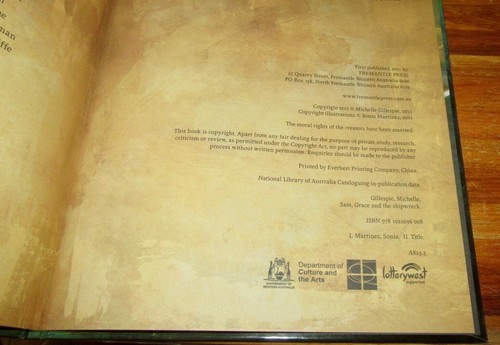 Sam, Grace and the Shipwreck ~ Michelle Gillespie. HARDcover NEW HERE in MELB - Picture 22 of 24