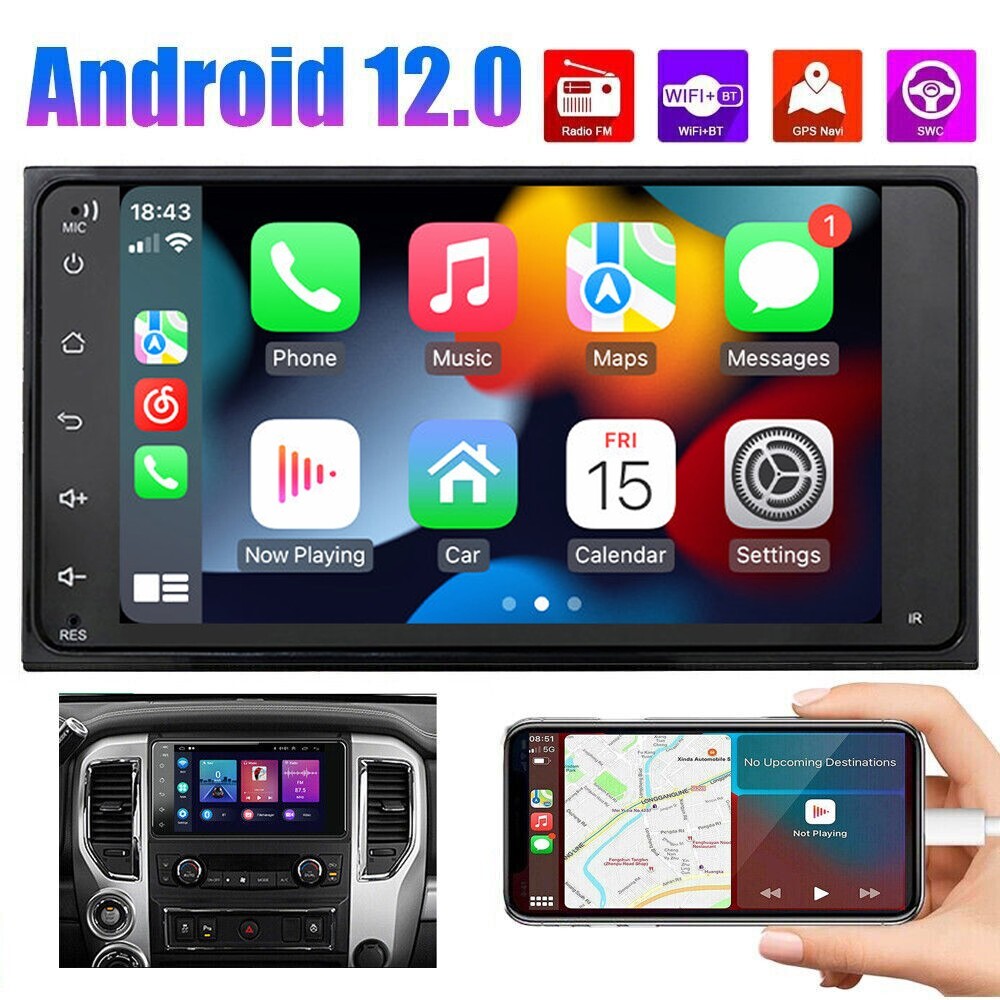 Plug Play Toyota 7'' Android Auto CarPlay Car Stereo GPS