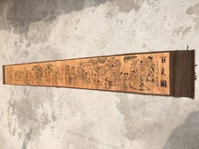 China Old Chinese painting scroll"hundred beauty Figure" painting long scroll