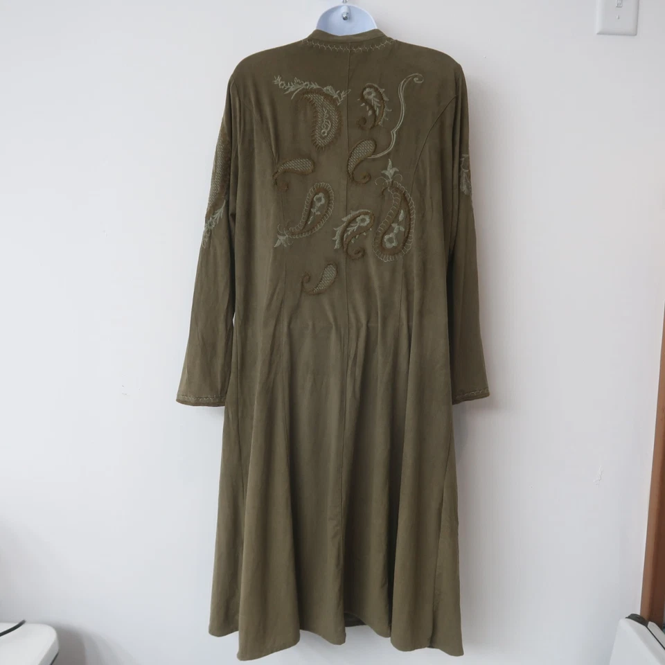 Túnica Monoreno Imitación Gamuza Grande Bordada Boho Festival Caprichosa Western Foto 4 de 4