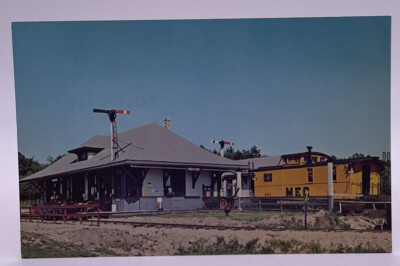 Boothbay Railway Museum, Train Depot, Maine ME, Vintage Chrome Postcard