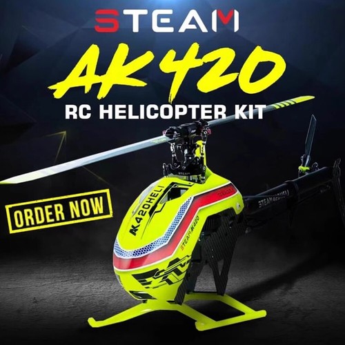 Steam AK420 FBL Hubschrauber mit Baldachin und Klingen 6CH 3D KIT - Bild 3 von 11