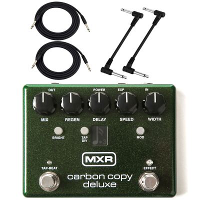 MXR M292 Carbon Copy Deluxe Analog Delay Guitar Effects Pedal Kit with Cables