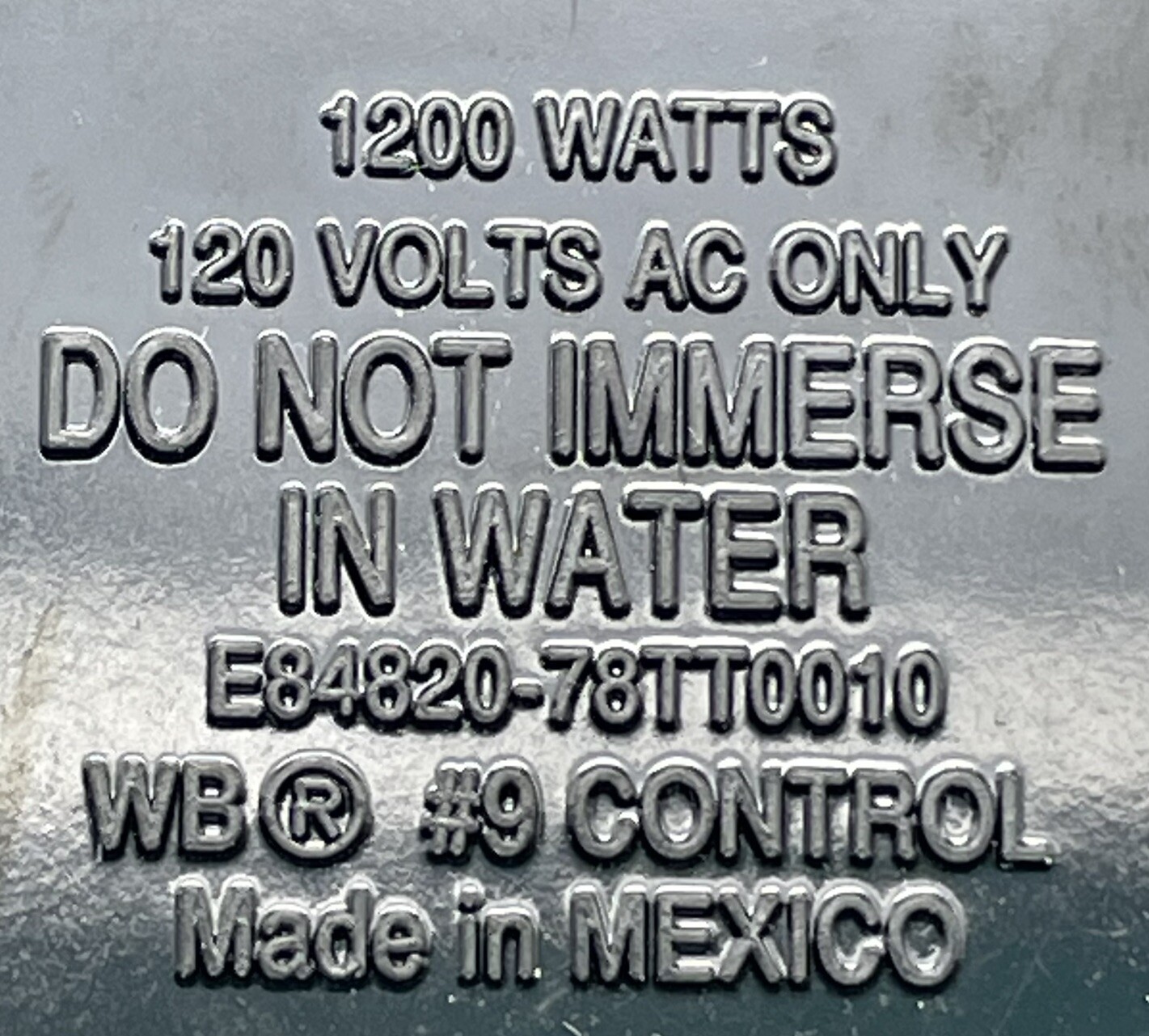 West Bend Electric Skillet Probe Power Cord WB 9 E8482078TT0010