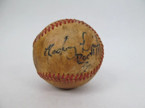 Vintage Autographed Baseball Doc #11 Zachary Emily ?