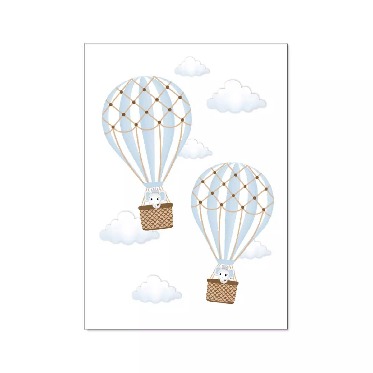 Hot air sale balloon nursery prints