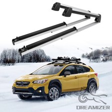 Ski Snowboard Car Top Roof Rack Carrier Crossbars W Lock For Subaru Crosstrek