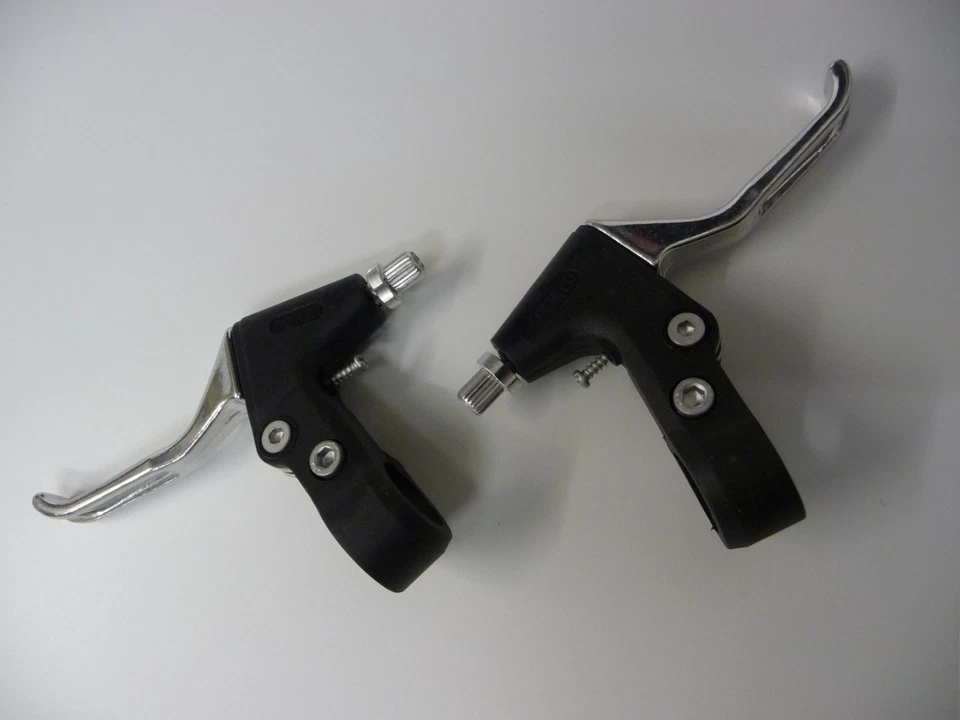 JUEGO DE FRENOS EN V-Brake Pinzas Cables Palancas Accesorios MTB ATB Bicicleta Híbrida PLATEADO Foto 4 de 4