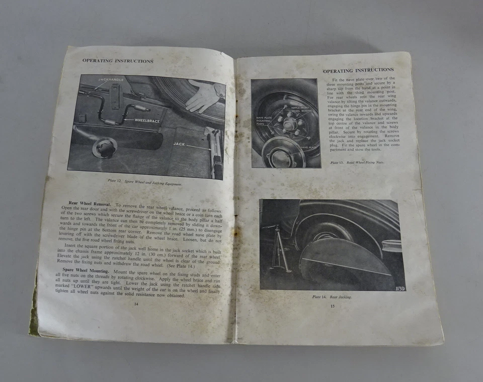 Manual de instrucciones Jaguar Mark VIII / Mk. 8 3 1/2 / 3,5 litros año 1956 - 1958 Foto 3 de 3